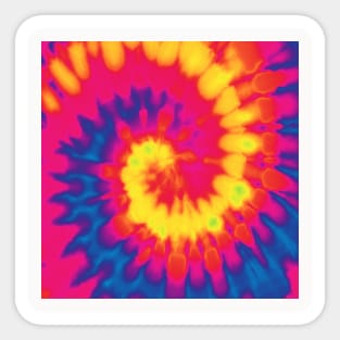 Bright Multi Color Tie Dye Print Sticker